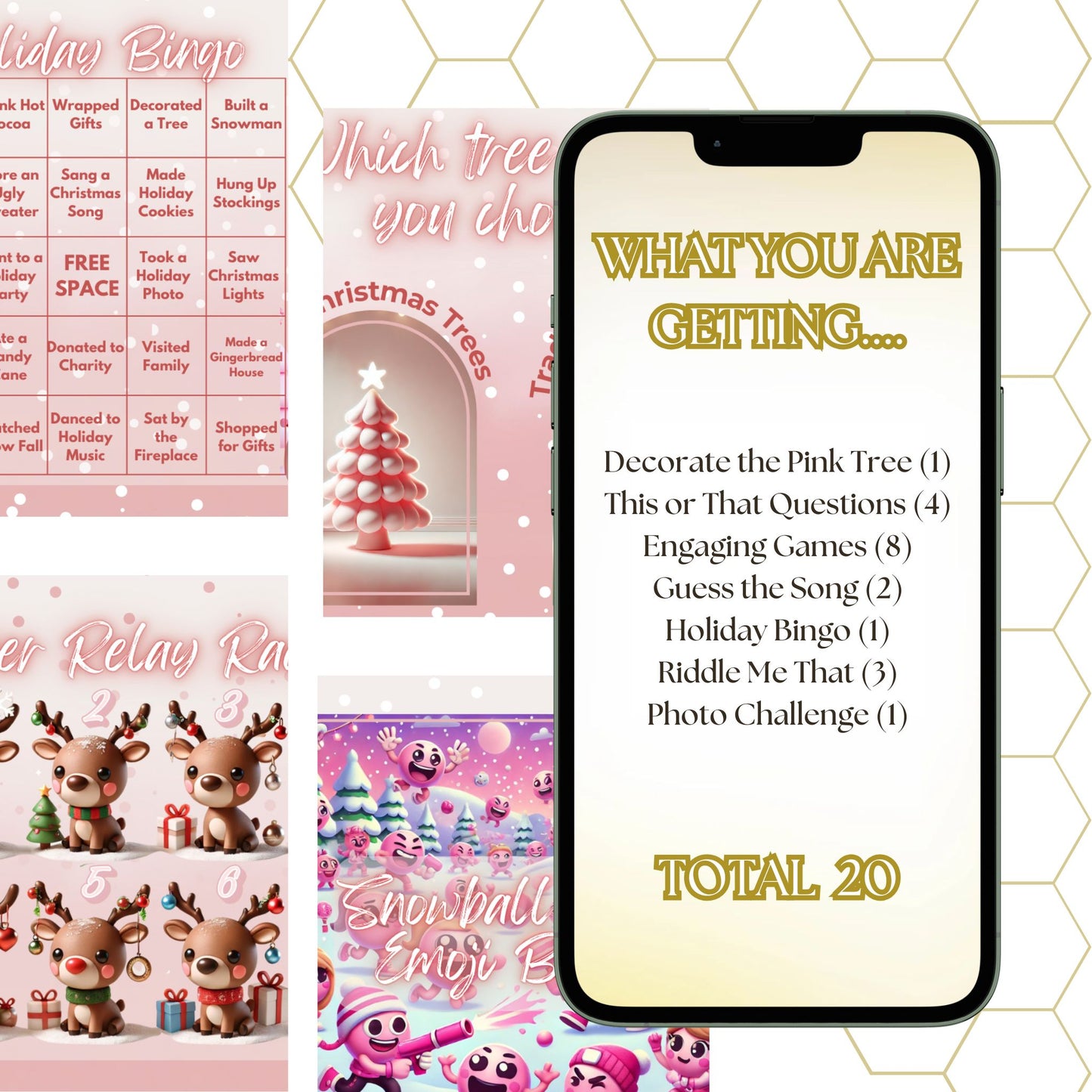 Pink Christmas Social Media Engagements